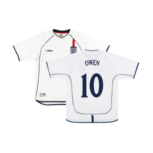 England 2001-03 Home Shirt (L) (Good) (OWEN 10)_0