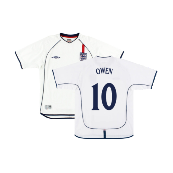 England 2001-03 Home Shirt (L) (Good) (OWEN 10)