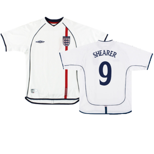 England 2001-03 Home Shirt (XL) (Good) (SHEARER 9)_0