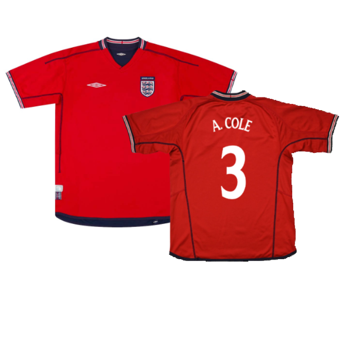 England 2002-04 Away Shirt (XL) (Very Good) (A. Cole 3)