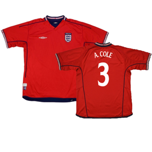 England 2002-04 Away Shirt (XXL) (Very Good) (A. Cole 3)_0