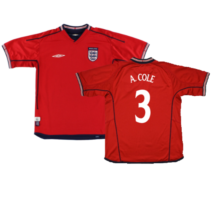 England 2002-04 Away Shirt (S) (Excellent) (A. Cole 3)