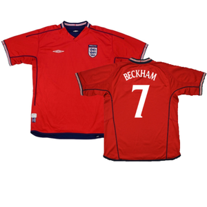 England 2002-04 Away Shirt (S) (Excellent) (Beckham 7)_0