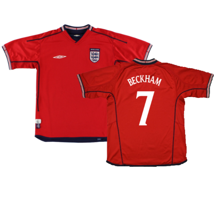 England 2002-04 Away Shirt (XXL) (Excellent) (Beckham 7)