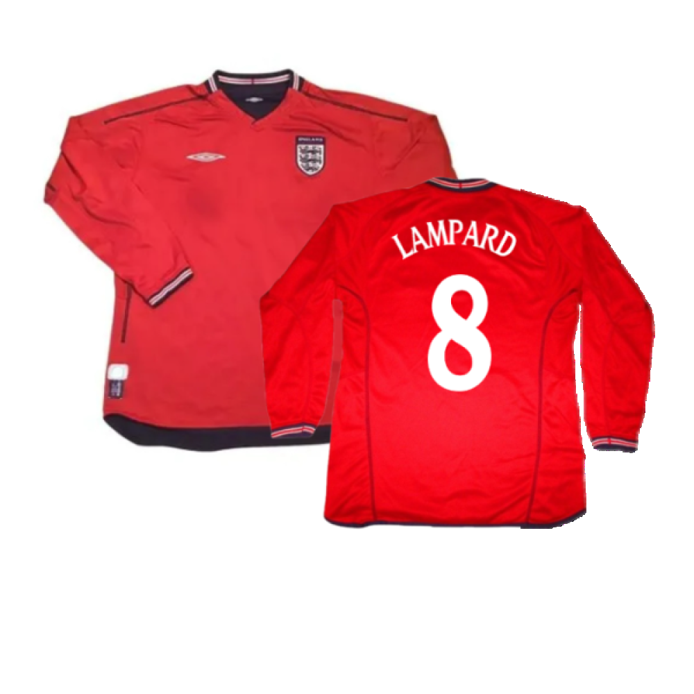 England 2006-08 Long Sleeve Away Shirt (Excellent) (LAMPARD 8)_0