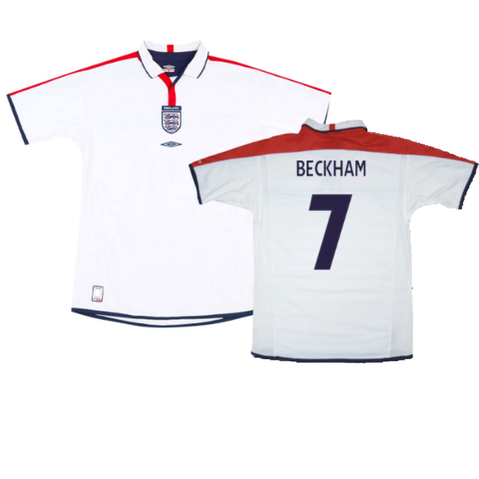 England 2003-05 Home (XL) (Good) (Beckham 7)