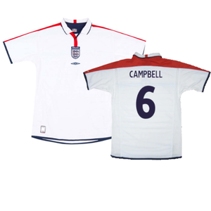 England 2003-05 Home Shirt (XL) (Very Good) (Campbell 6)_0