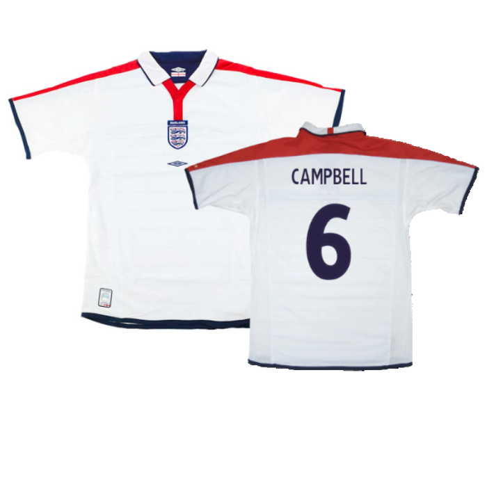 England 2003-05 Home Shirt (S) (Very Good) (Campbell 6)