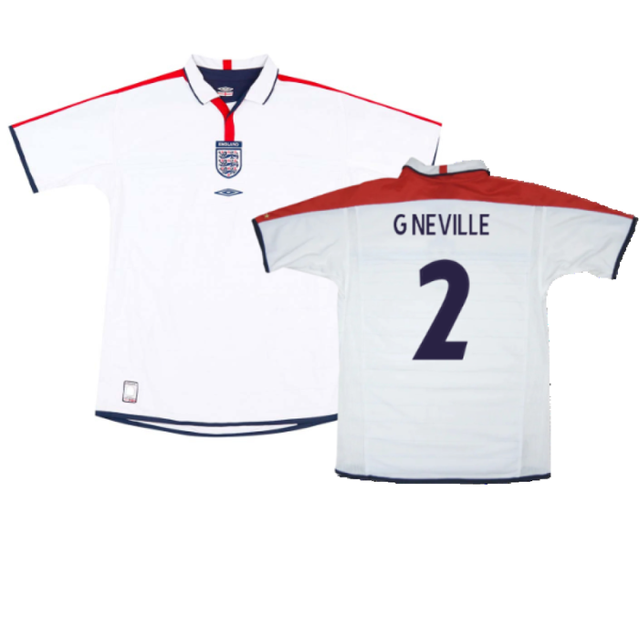 England 2003-05 Home (XL) (Good) (G Neville 2)