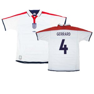 England 2003-05 Home Shirt (XXL) (Very Good) (Gerrard 4)_0