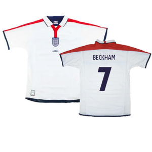 England 2003-05 Home Shirt (Excellent) (Beckham 7)_0