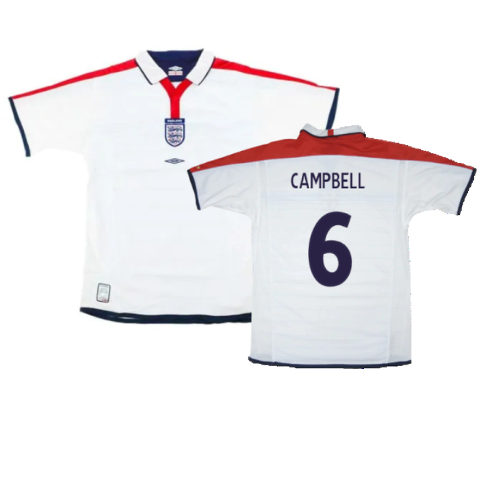 England 2003-05 Home Shirt (M) (Very Good) (Campbell 6)