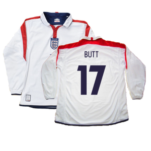 England 2003-05 Long Sleeved Home Shirt (L) (Excellent) (Butt 17)_0