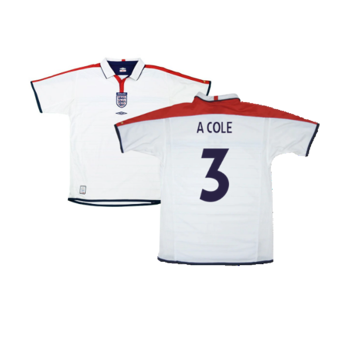 England 2004-05 Home Shirt (Good) (A Cole 3)