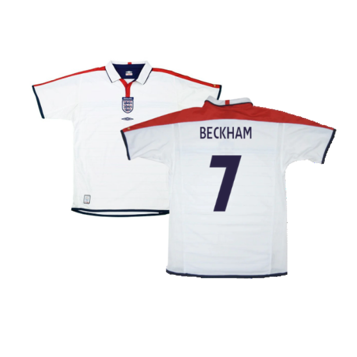 England 2004-05 Home Shirt (Good) (Beckham 7)