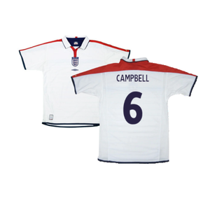 England 2003-05 Home Shirt (L) (Excellent) (Campbell 6)_0