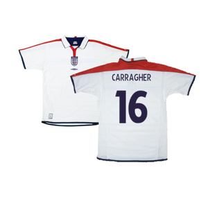 England 2004-05 Home Shirt (Good) (Carragher 16)_0