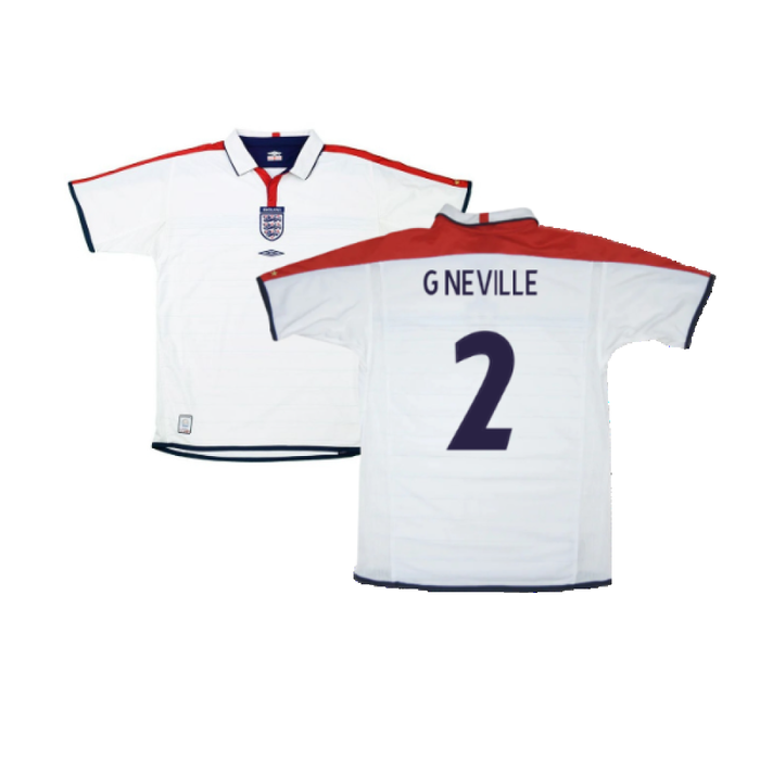 England 2003-05 Home Shirt (L) (Excellent) (G Neville 2)