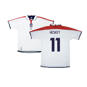 England 2003-05 Home Shirt (L) (Excellent) (Heskey 11)_0