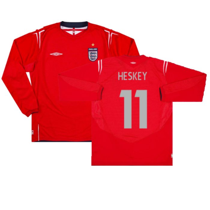 England 2004-06 Away L/S (L) (Excellent) (Heskey 11)