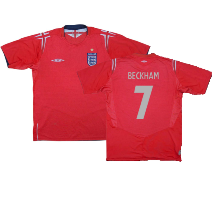 England 2004-06 Away Shirt (XL) (Mint) (BECKHAM 7)