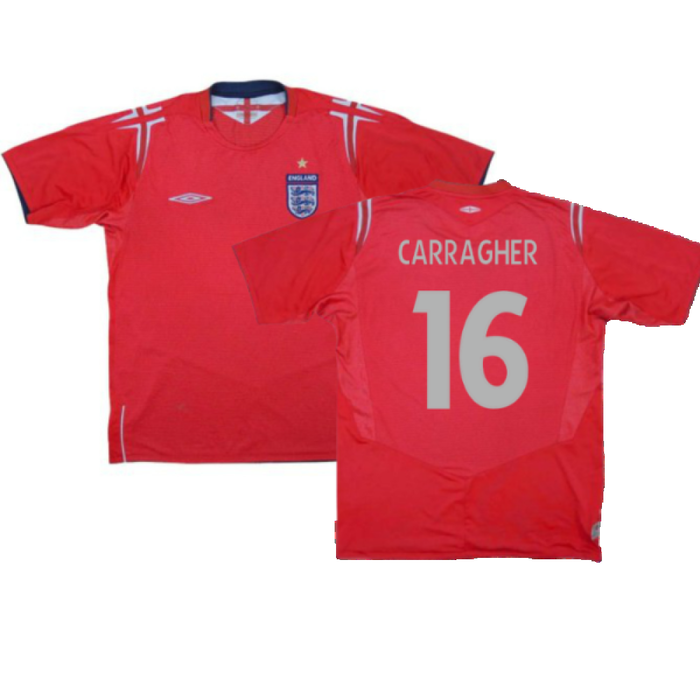 England 2004-2006 Away Shirt (Excellent) (Carragher 16)