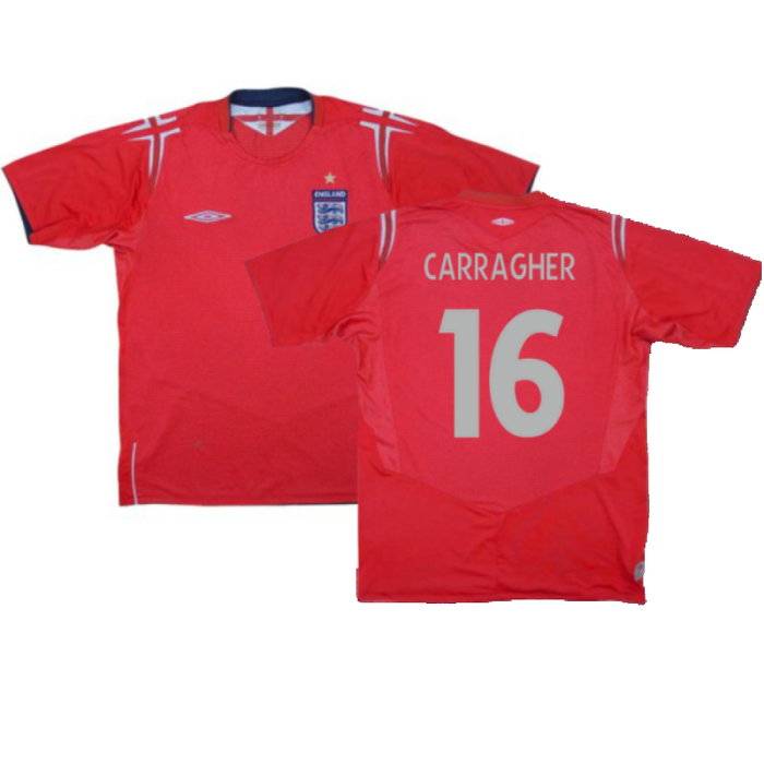 England 2004-06 Away Shirt (XL) (Good) (Carragher 16)