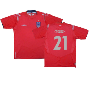 England 2004-06 Away Shirt (L) (Excellent) (CROUCH 21)_0