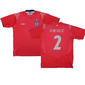 England 2004-2006 Away Shirt (Excellent) (G Neville 2)_0