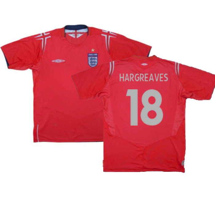 England 2004-2006 Away Shirt (Excellent) (Hargreaves 18)