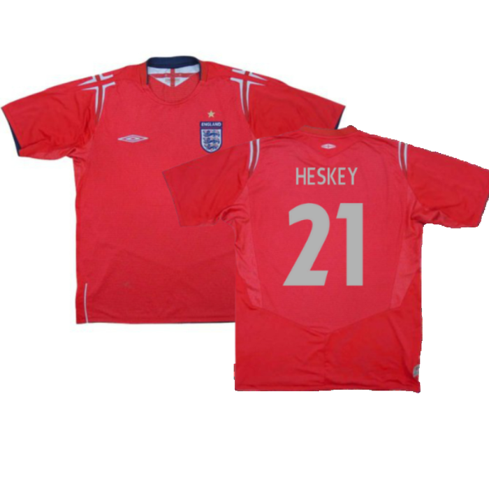 England 2004-2006 Away Shirt (Excellent) (Heskey 21)