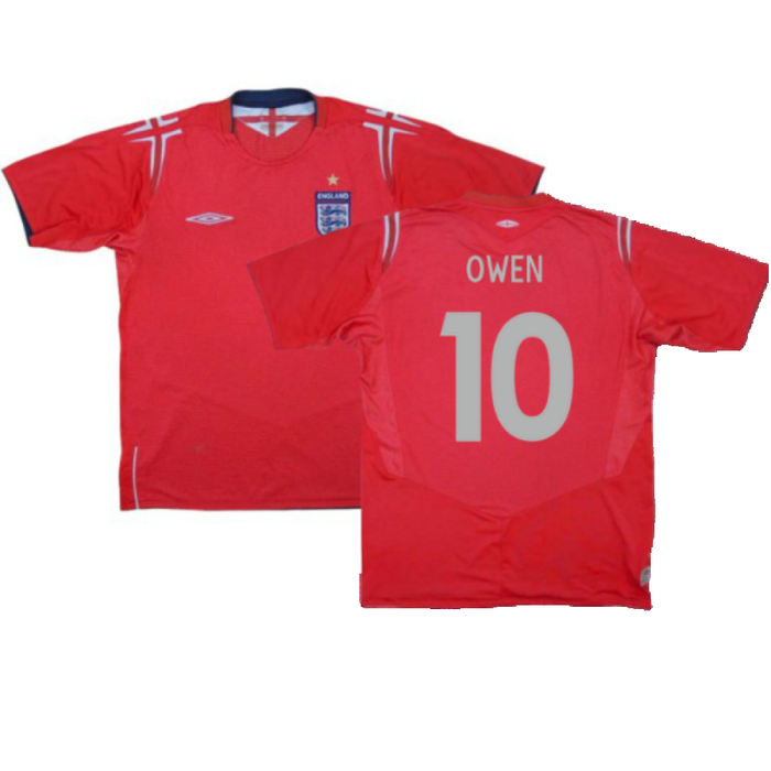 England 2004-06 Away Umbro Shirt (M) (Excellent) (Owen 10)