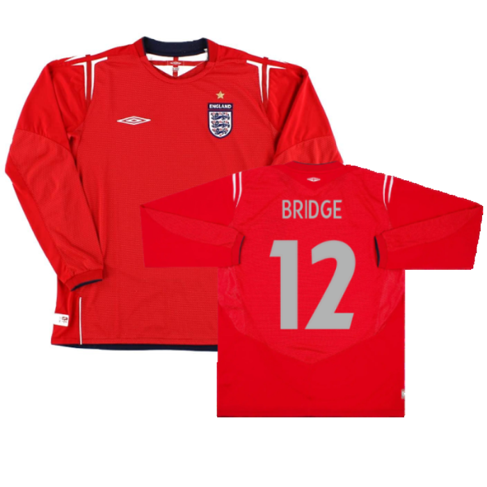 England 2004-2006 Long Sleeve Away Shirt (L) (Excellent) (Bridge 12)