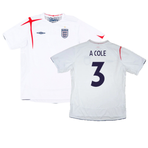 England 2005-07 Home Shirt (XXL) (Excellent) (A COLE 3)_0