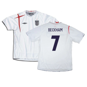 England 2005-2007 Home Shirt (Excellent) (XXL) (Excellent) (BECKHAM 7)_0