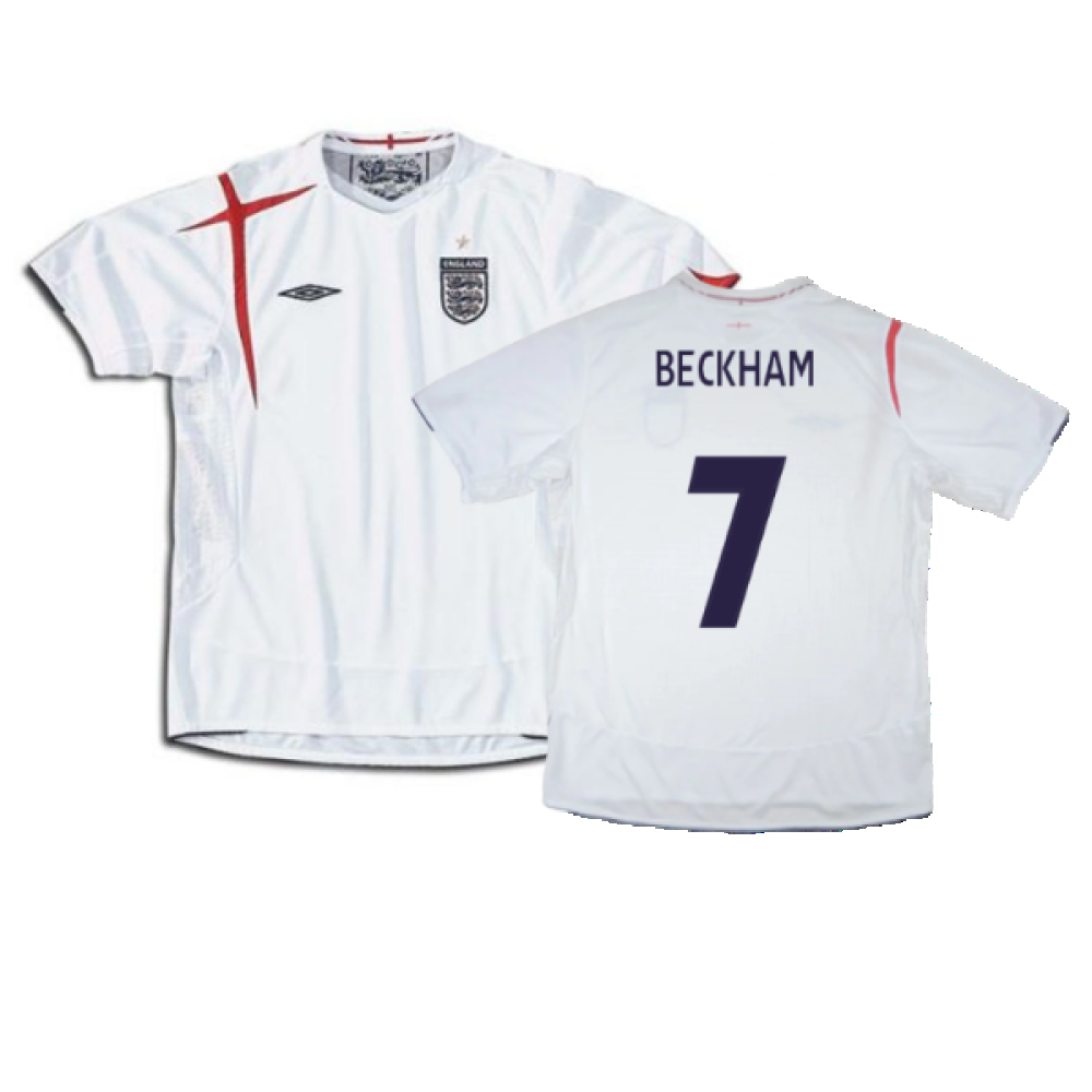 England 2005-2007 Home Shirt (Very Good) (BECKHAM 7)_0