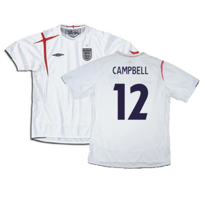 England 2005-2007 Home Shirt (XL) (Excellent) (CAMPBELL 12)_0