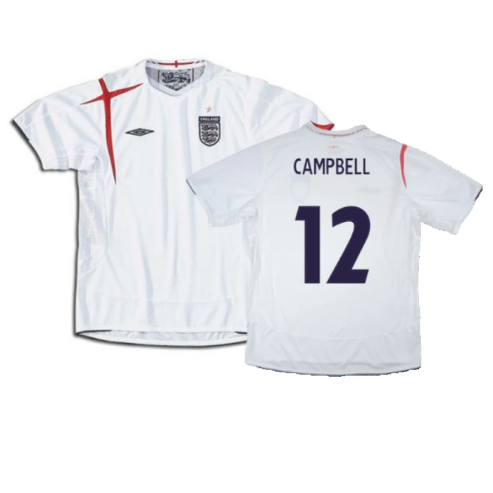 England 2005-2007 Home Shirt  (XL) (Excellent) (CAMPBELL 12)