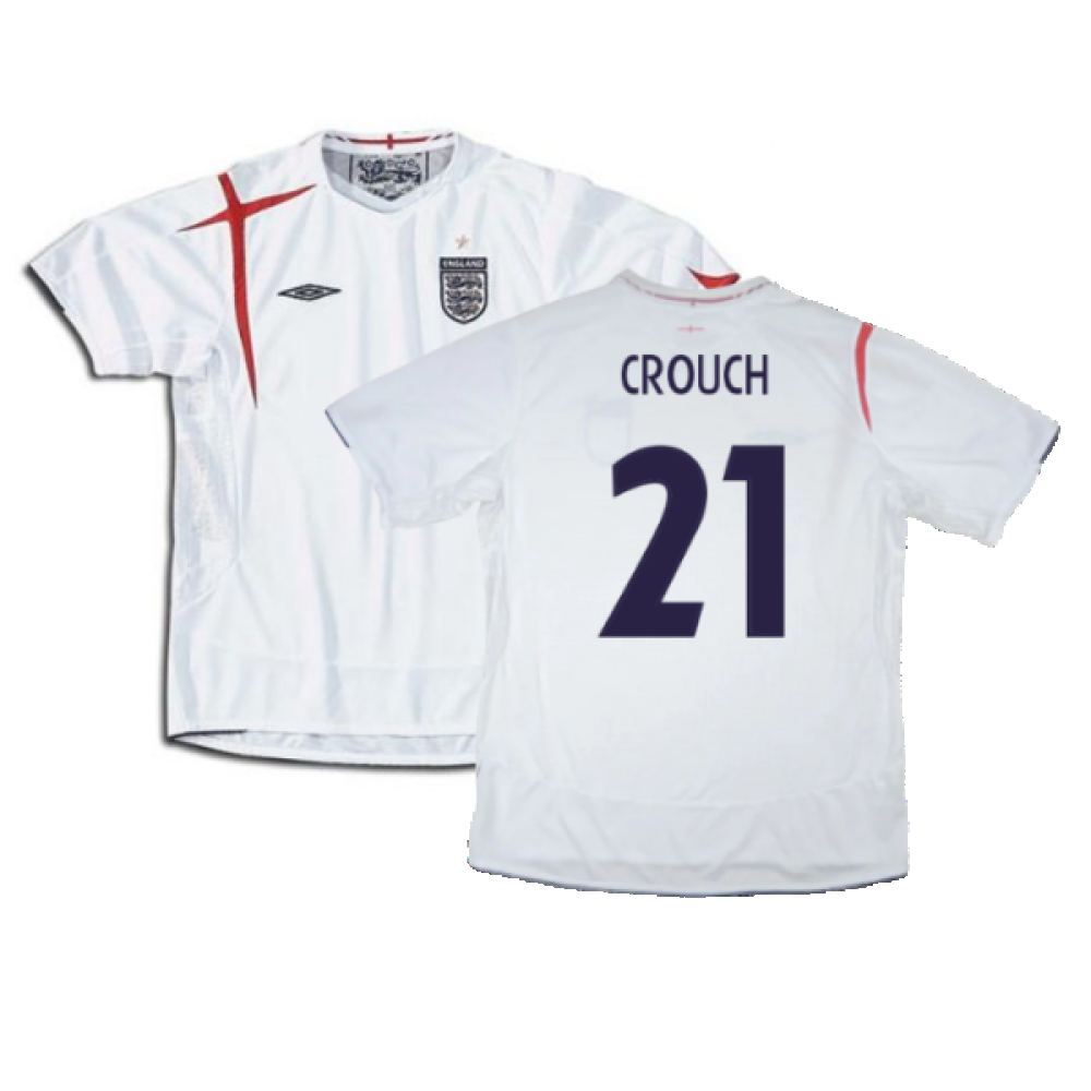 England 2005-2007 Home Shirt (L) (Excellent) (CROUCH 21)_0