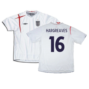 England 2005-2007 Home Shirt (L) (Excellent) (HARGREAVES 16)_0
