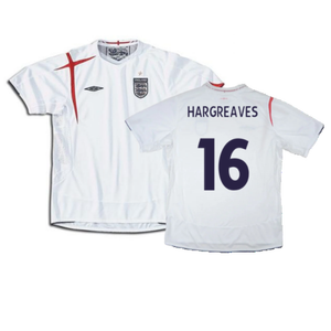 England 2005-2007 Home Shirt (XL) (Good) (HARGREAVES 16)_0
