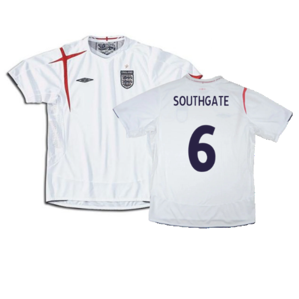 England 2005-2007 Home Shirt (XL) (Good) (SOUTHGATE 6)_0
