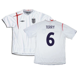 England 2005-2007 Home Shirt (Excellent) (XXL) (Excellent) (TERRY 6)_0