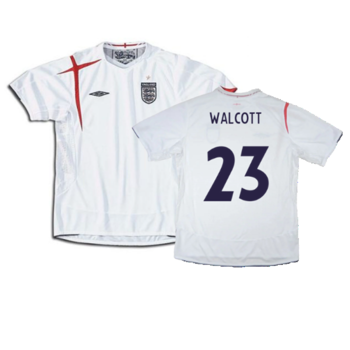 England 2005-2007 Home Shirt (XXL) (Good) (WALCOTT 23)