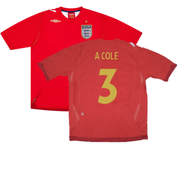 England 2006-08 Away Shirt (Very Good) (A COLE 3)