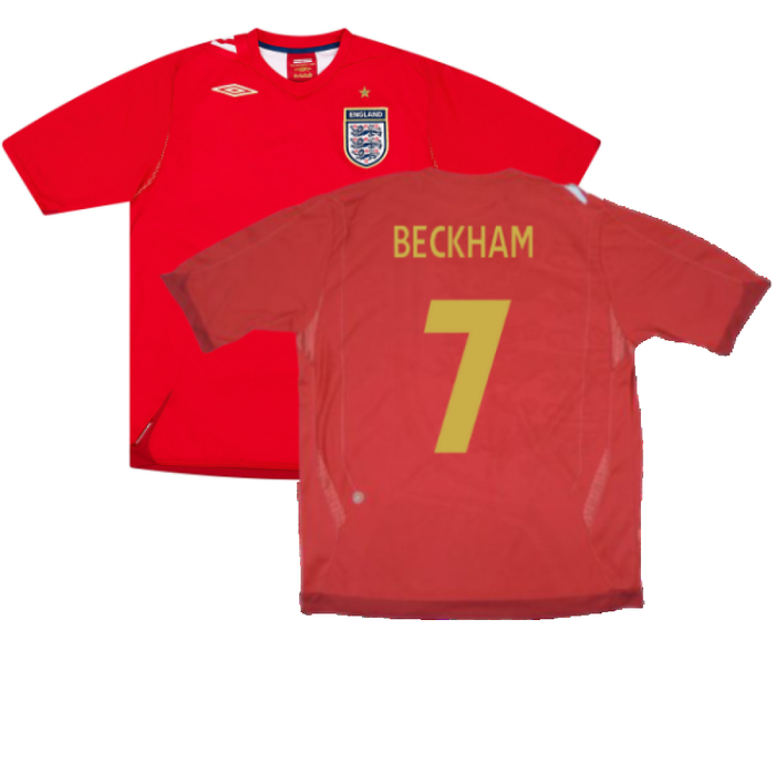 England 2006-08 Away Shirt (S) (Good) (BECKHAM 7)