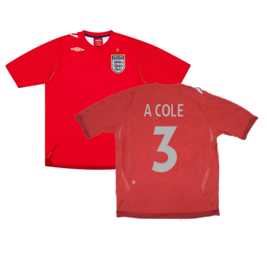 England 2006-08 Away Shirt (M) (Fair) (A COLE 3)_0