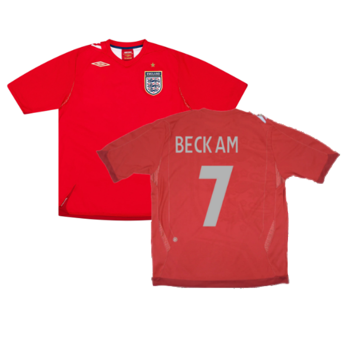 England 2006-08 Away Shirt (XL) (Very Good) (BECKHAM 7)