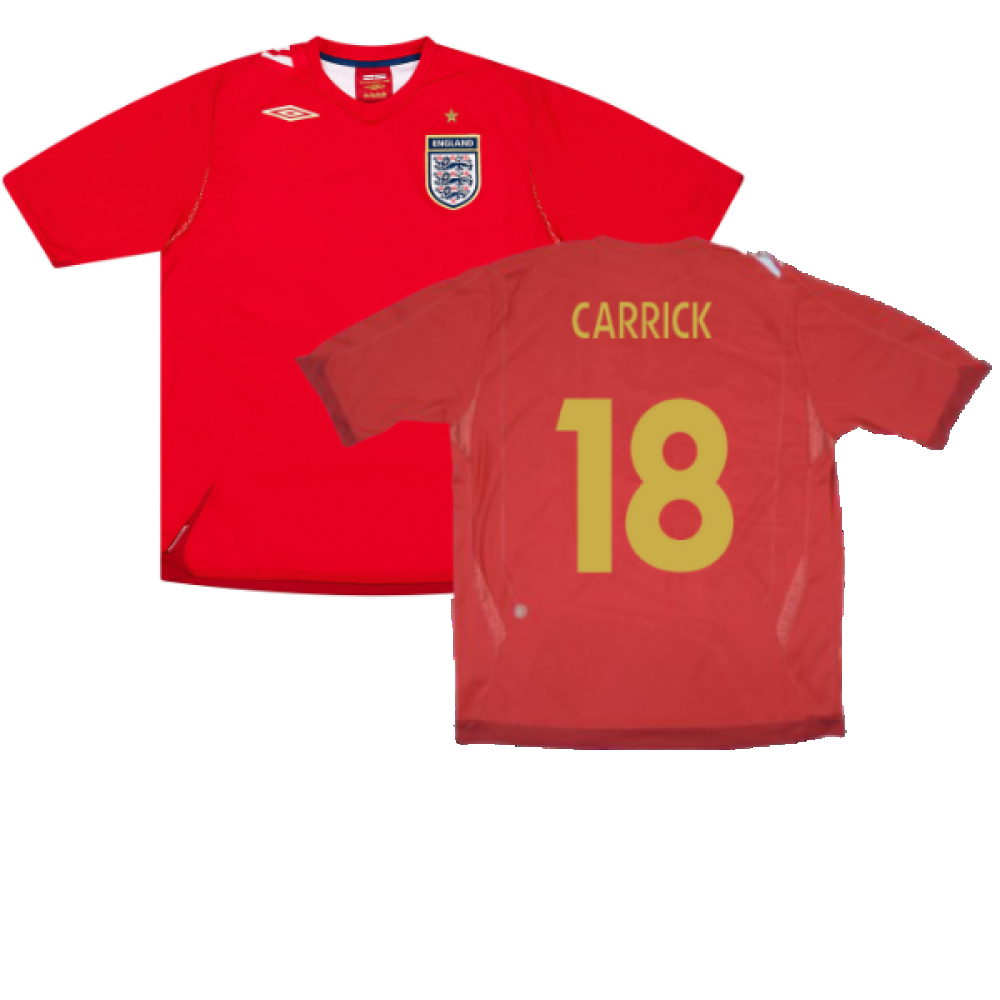 England 2006-08 Away Shirt (XL) (Excellent) (CARRICK 18)_0