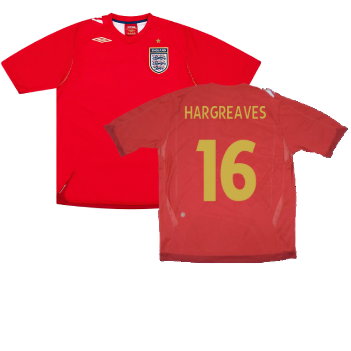 England 2006-08 Away Shirt (M) (Very Good) (HARGREAVES 16)